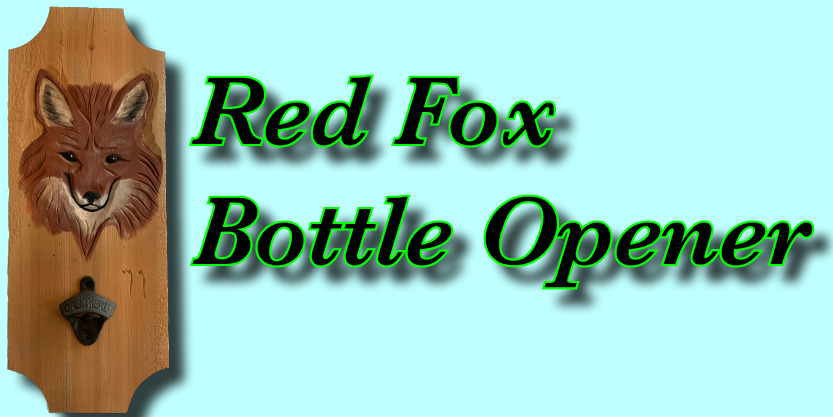 Red Fox, very cool Craft beer bottle opener, perfect for a breweries near me